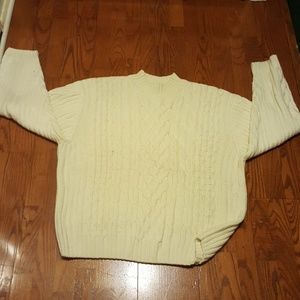 Men's cable knit sweater
